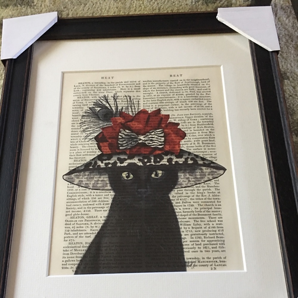 11x14 black framed artwork